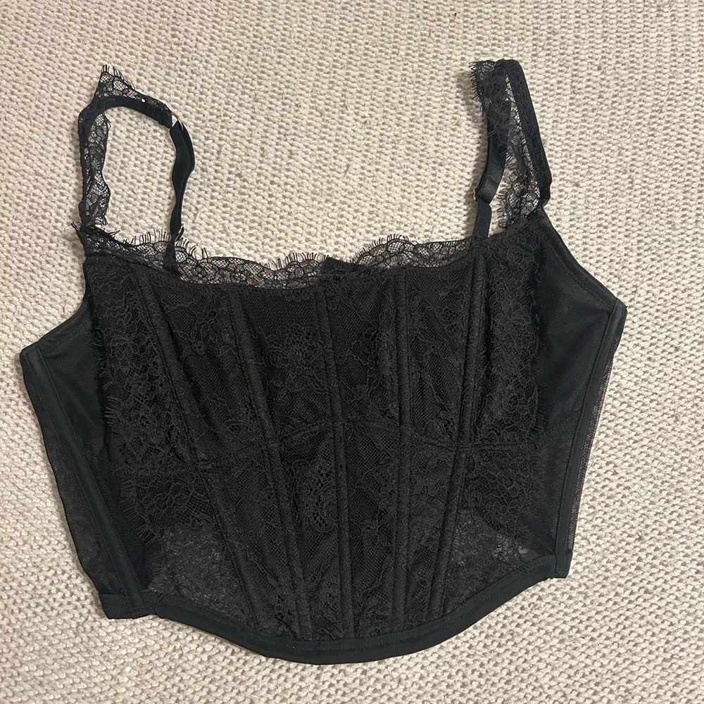 Victoria Secret Black Lace Bustier